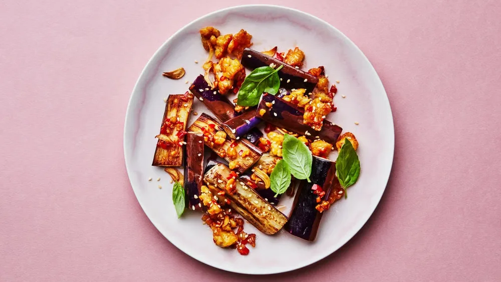 Basil Eggplant served at Hop Tung