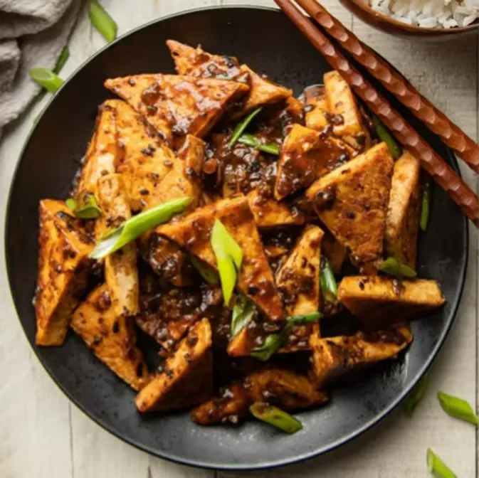 Black Bean Tofu served at Hop Tung
