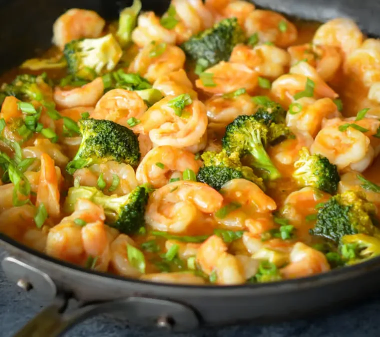 Broccoli Shrimp served at Hop Tung