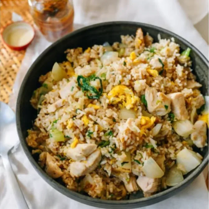 Chinese Anchovy and Chicken Fried Rice served at Hop Tung