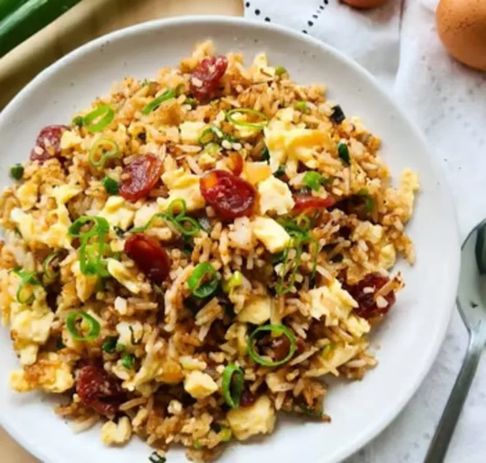 Chinese Sausage and Shrimp Fried Rice served at Hop Tung