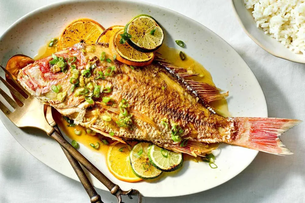 Crispy Whole Fish served at Hop Tung