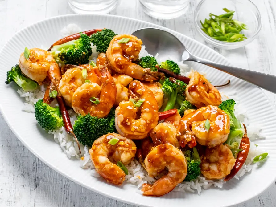 General Tso's Shrimp served at Hop Tung