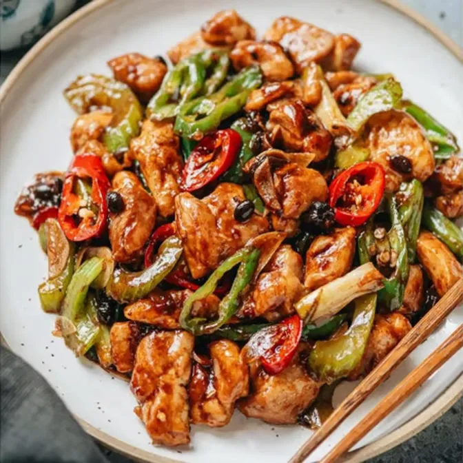 Hunan Chicken and Shrimp served at Hop Tung