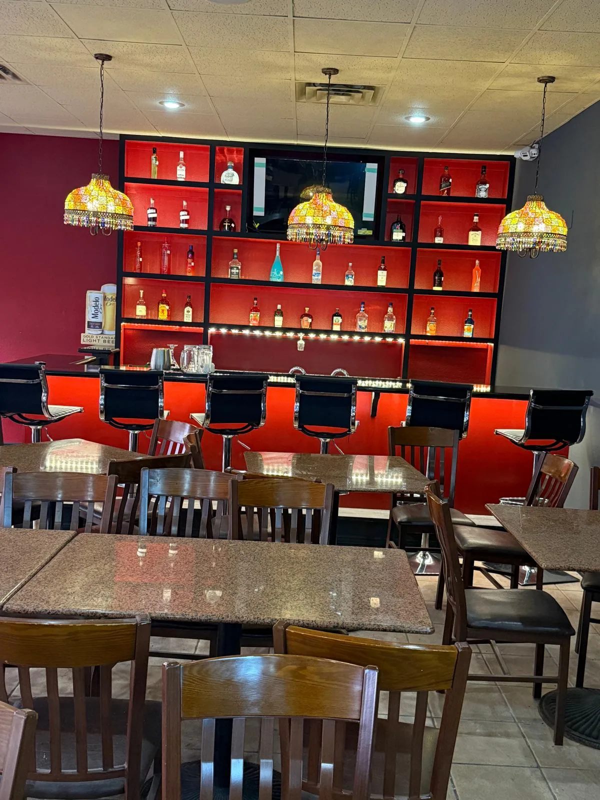 Dining room and bar at Hop Tung in McAllen, TX