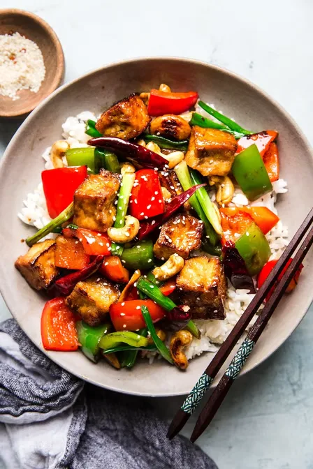 Kung Pao Tofu served at Hop Tung