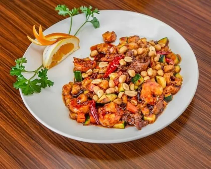 Kung Pao Triple Delight served at Hop Tung