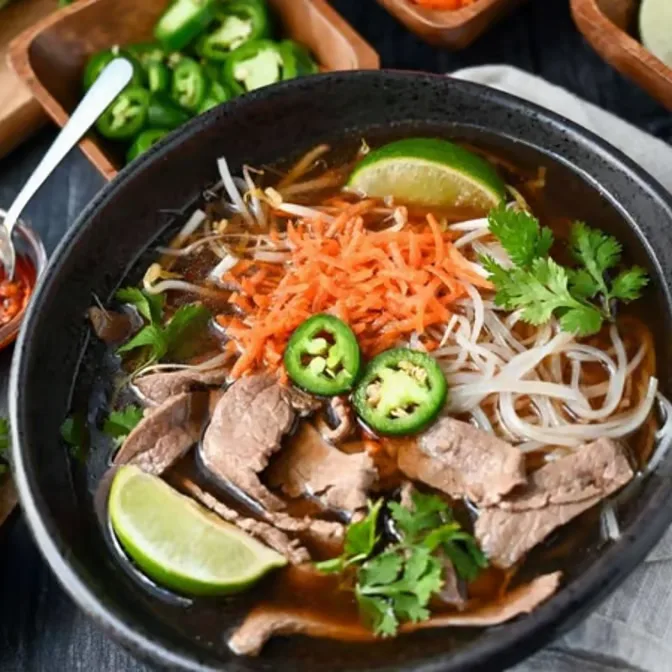 Pho Steak and Meatball served at Hop Tung