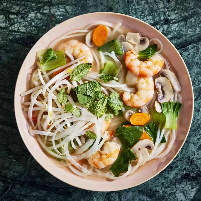 Shrimp Noodle Soup served at Hop Tung