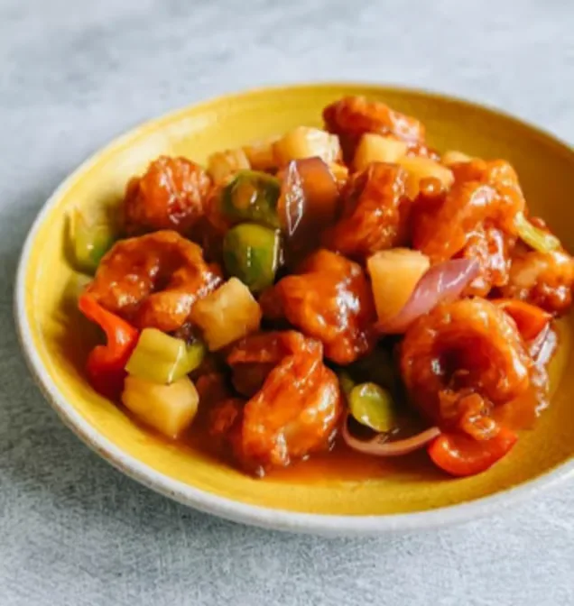Sweet and Sour Shrimp served at Hop Tung