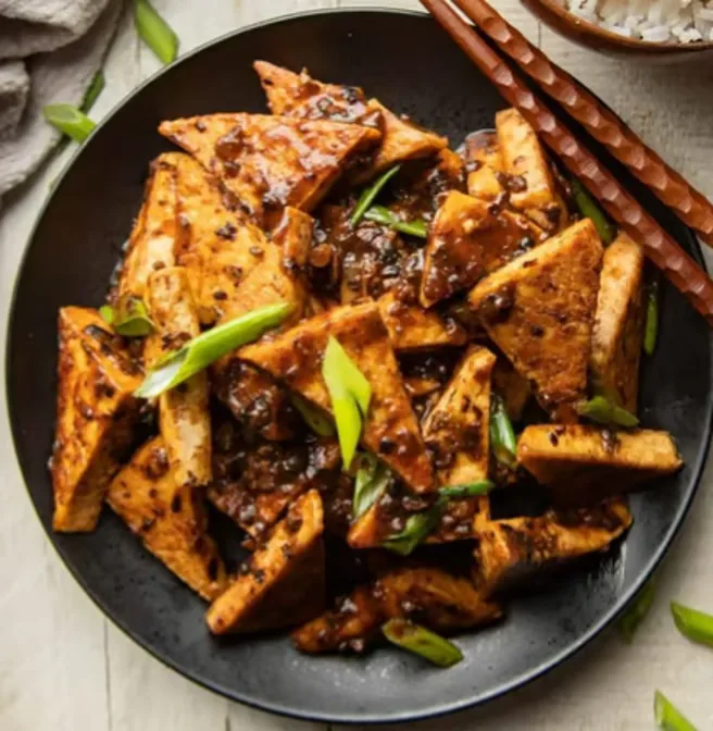 Tofu with Black Bean Sauce served at Hop Tung