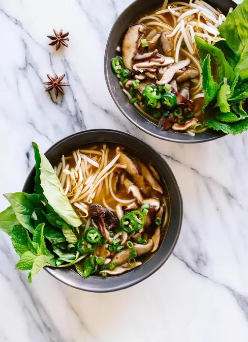 Vegetable Pho Noodle Soup served at Hop Tung