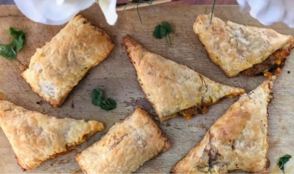 Vegetable Puffs served at Hop Tung
