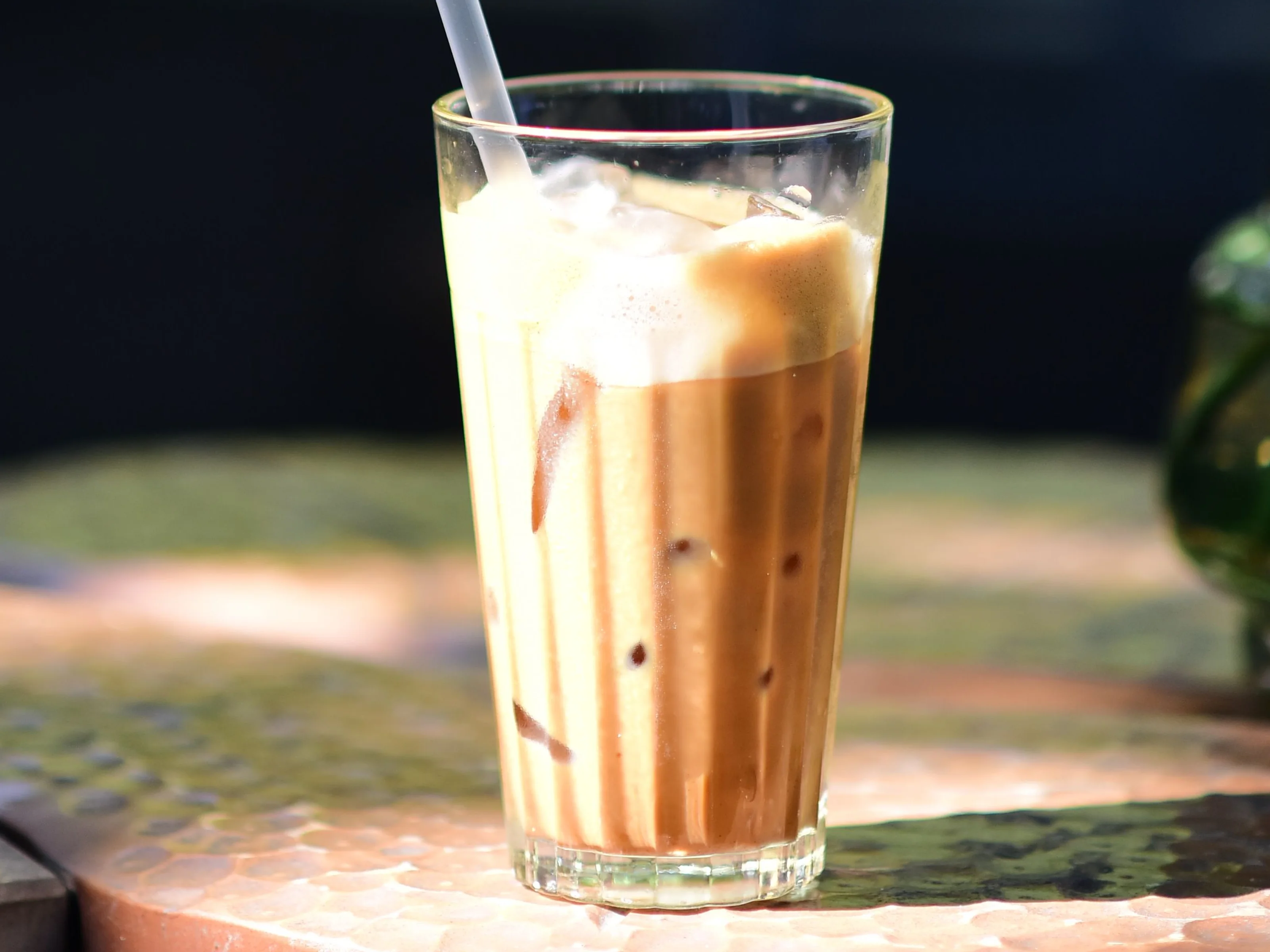 Vietnamese iced coffee in a tall glass, Hop Tung's Vietnamese-style iced coffee